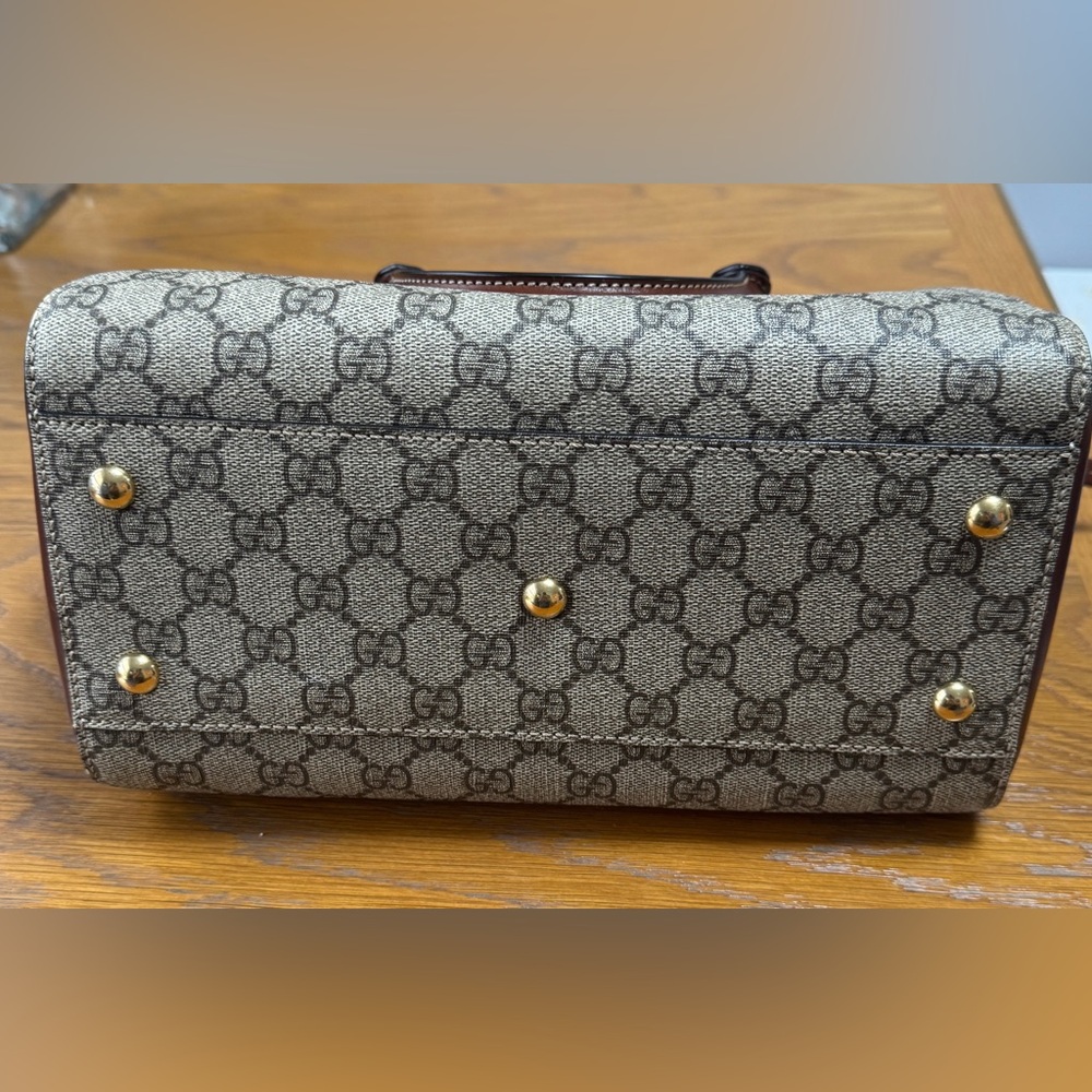 Gucci Brown and Cream Women's Bag - Picture 14 of 16
